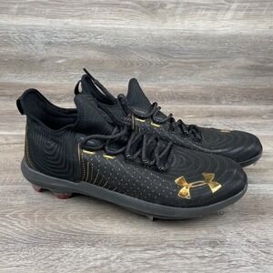 Under‎ Armour Harper 4 Low ST Baseball Cleats Black Men's 3022059-004 Size 16